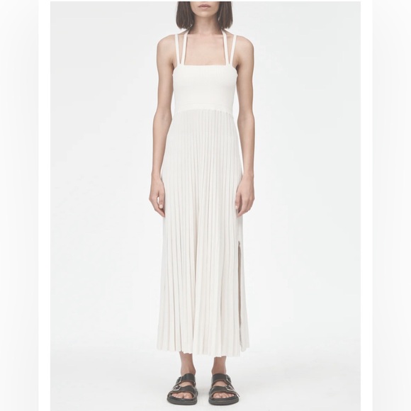 Halter Neck Dress in Ivory - Picture 1 of 3